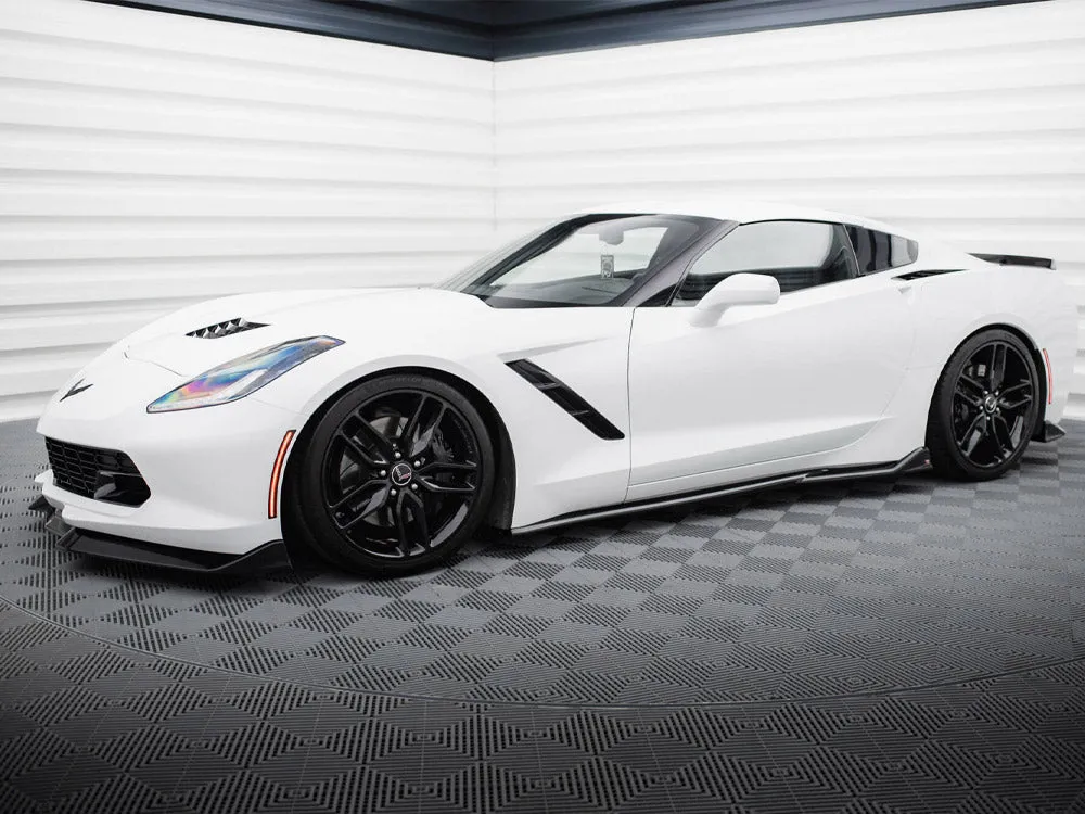 Maxton Design - Side Skirts Diffusers V.2 Chevrolet Corvette C7