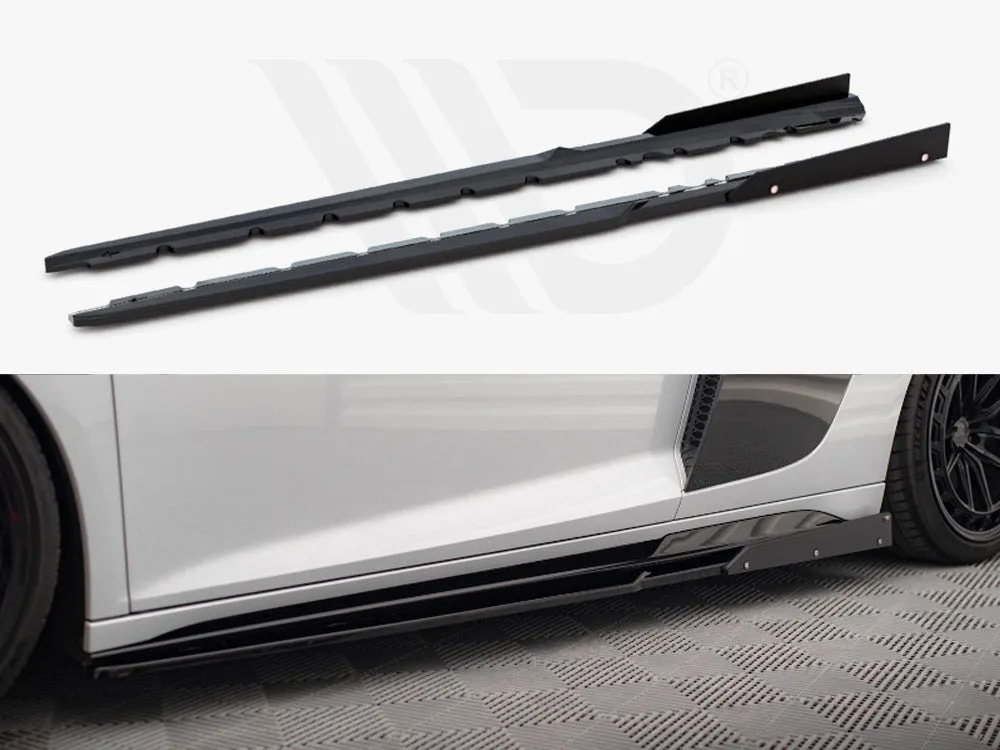 Maxton Design - SIDE SKIRTS DIFFUSERS V.2   FLAPS AUDI R8 MK2 FACELIFT