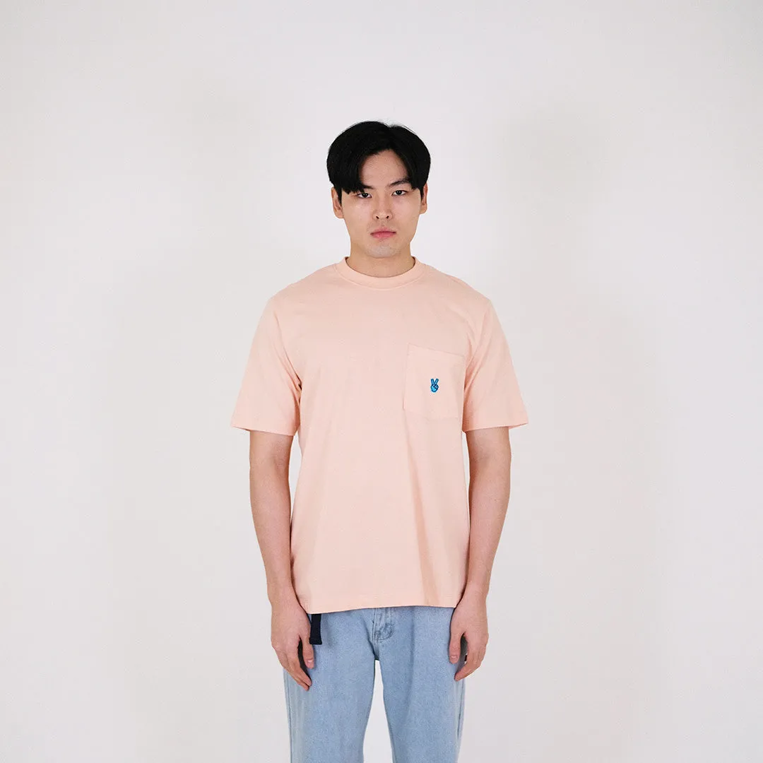 Men Graphic Tee - Soft Pink - SM2309108B