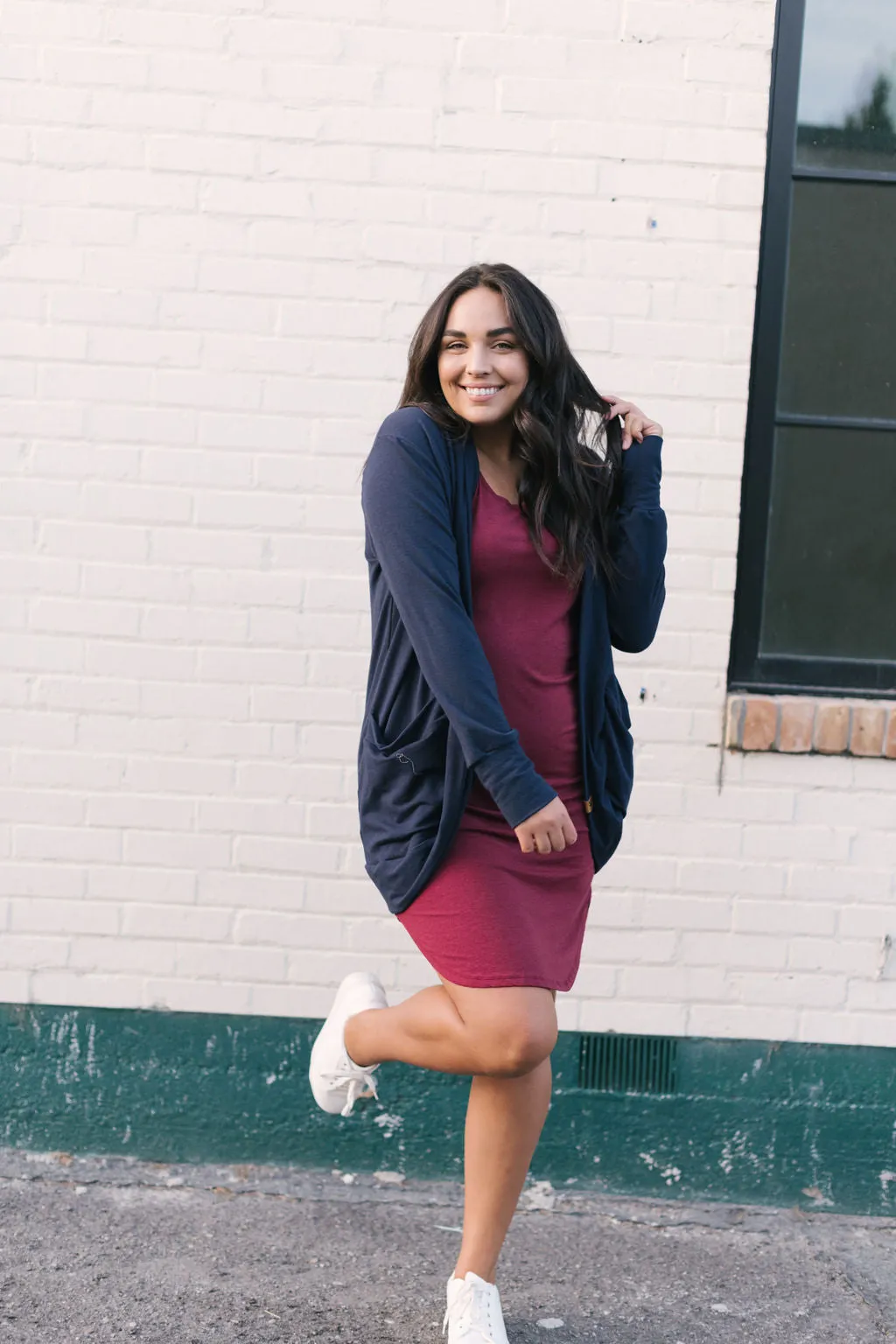 Midnight Bamboo Slouchy Cardigan