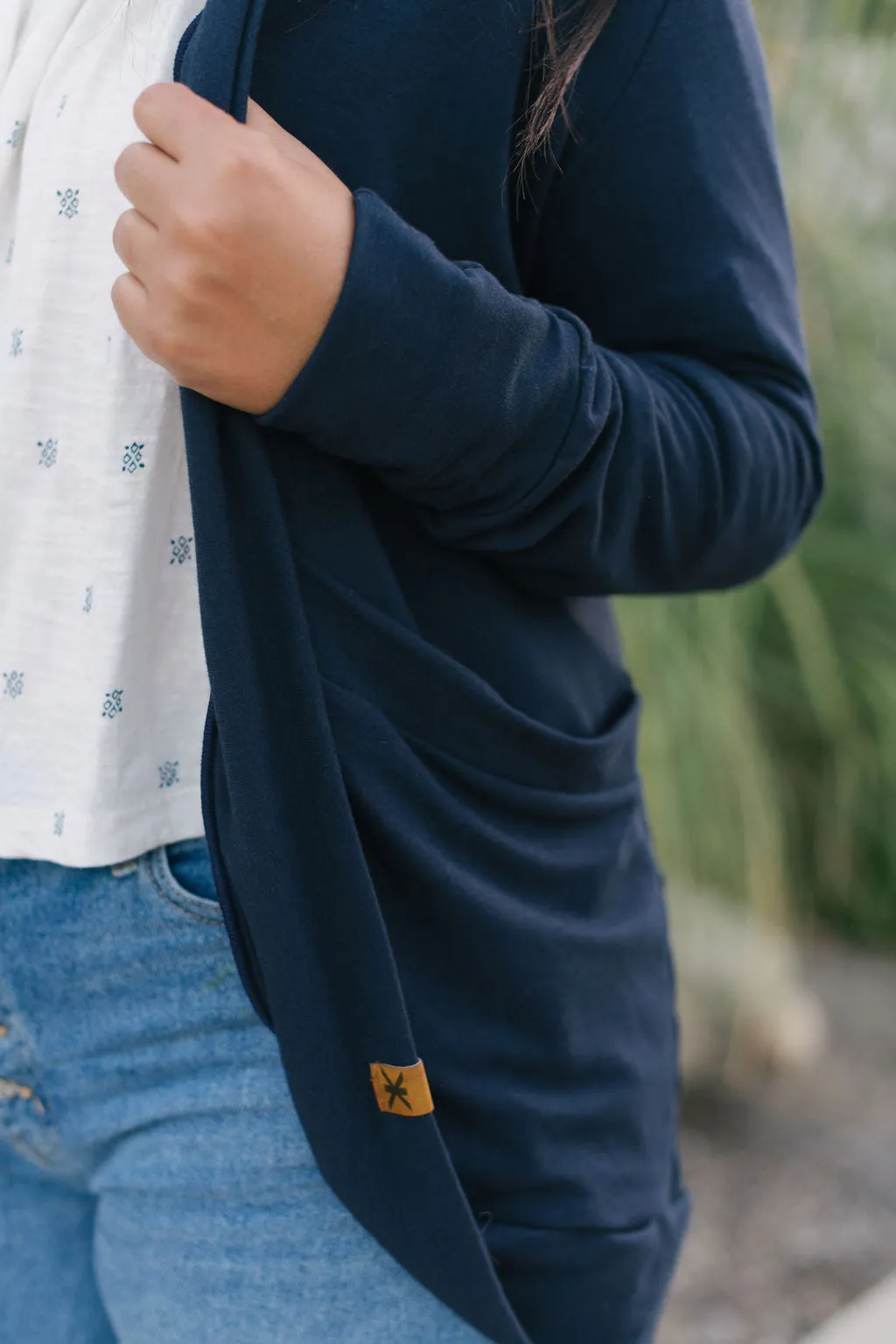 Midnight Bamboo Slouchy Cardigan