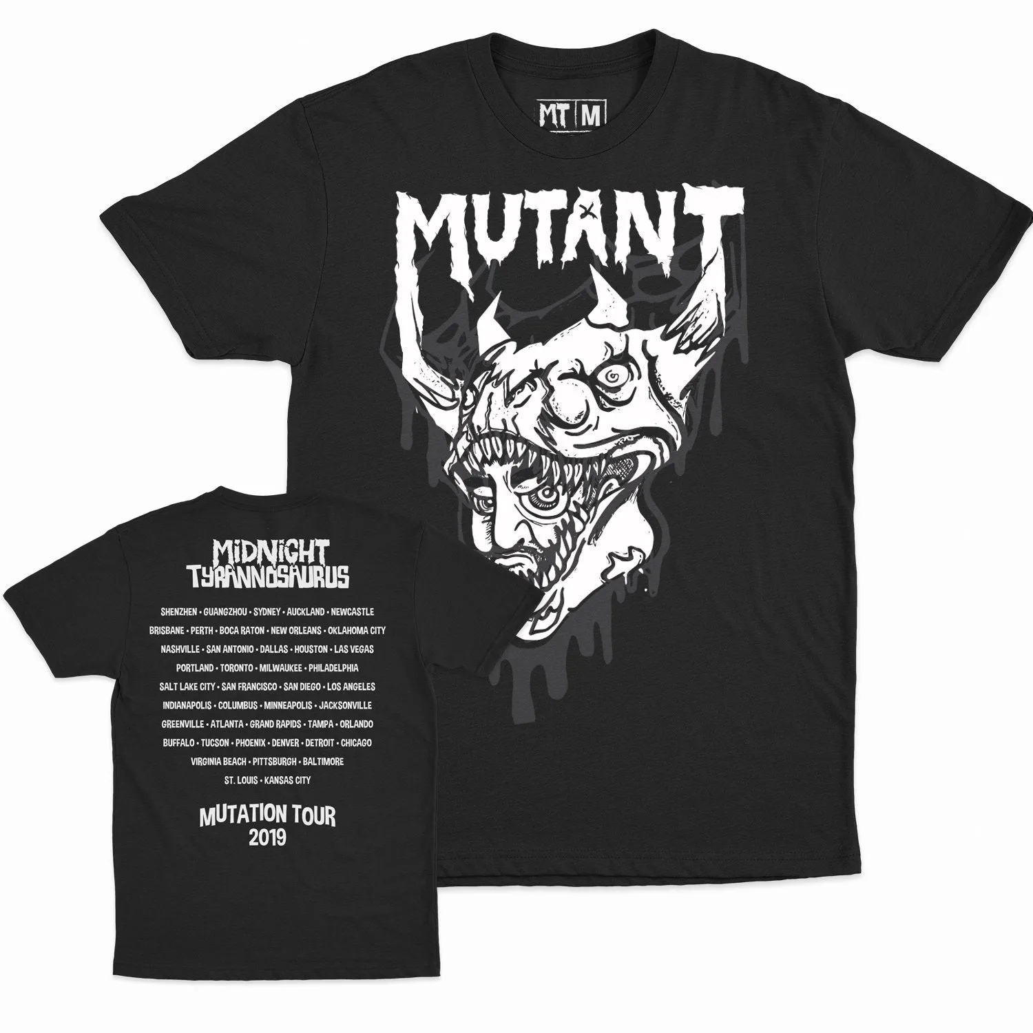 Midnight Tyrannosaurus - Mutation Tour 2019 - Unisex Tee