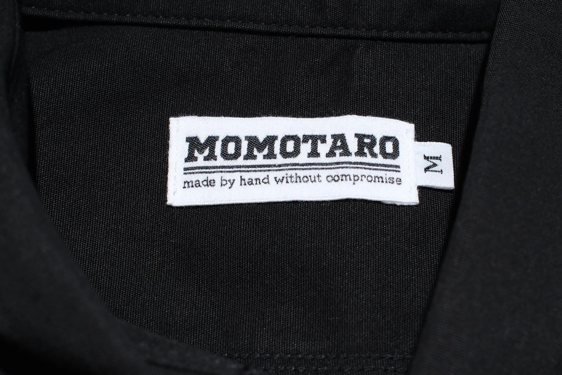 Momotaro 8oz Duck Canvas Military Style Workshirt (Black)