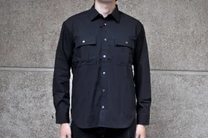 Momotaro 8oz Duck Canvas Military Style Workshirt (Black)