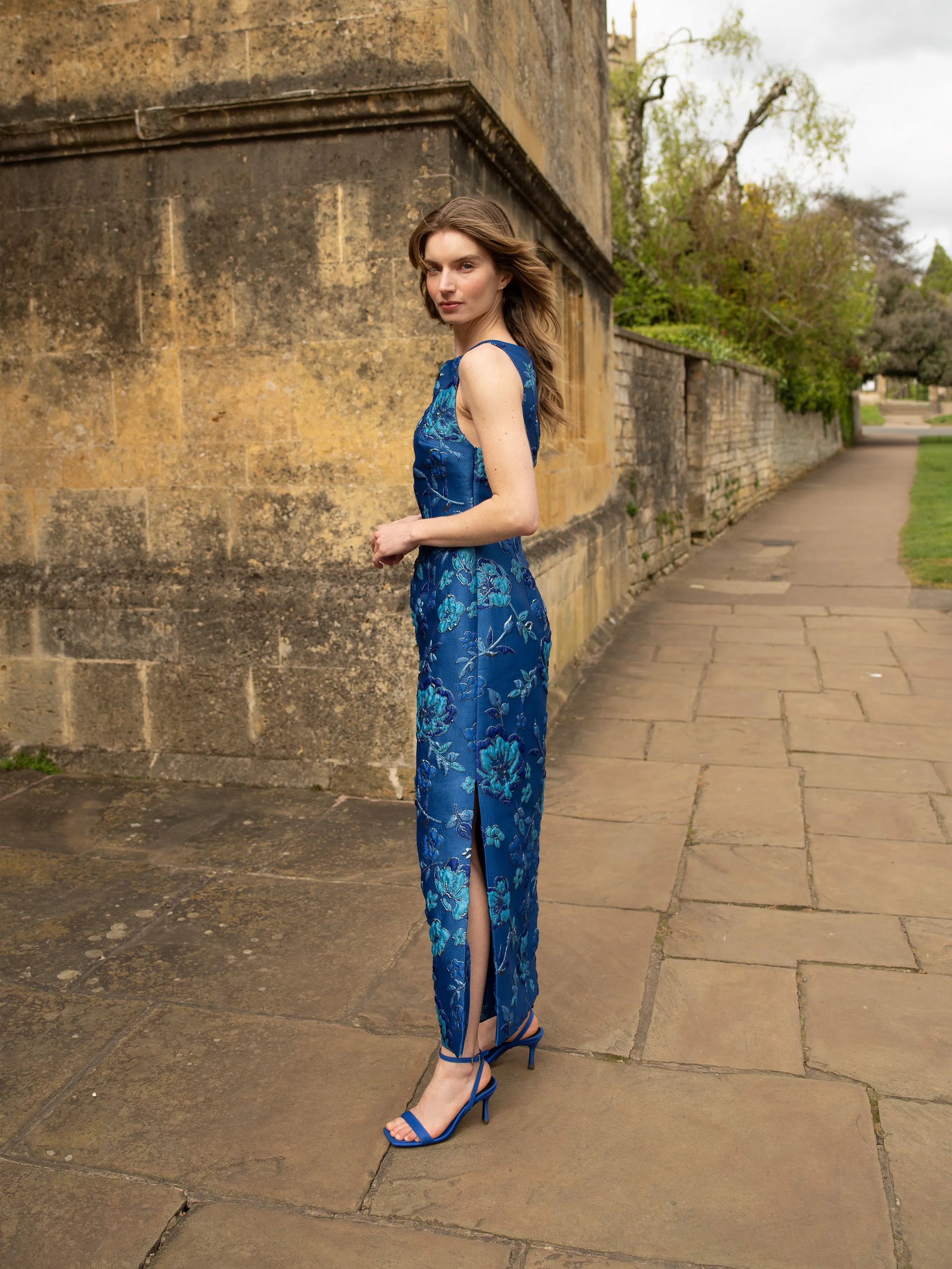 Monochrome Blue Easy Dress
