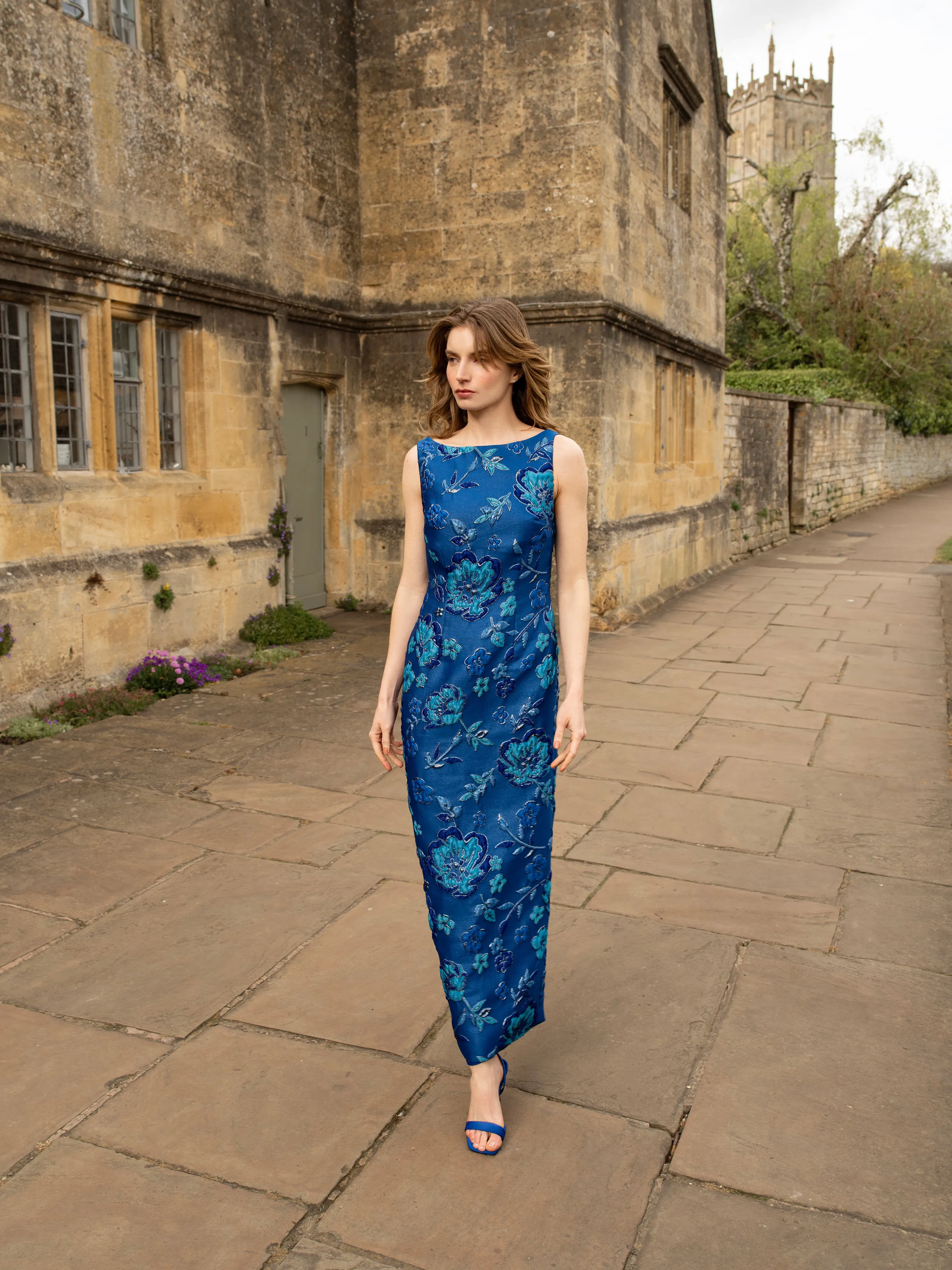 Monochrome Blue Easy Dress