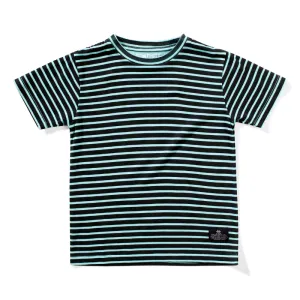 Munster Kids - Starsand Striped Tee in Washed Mint