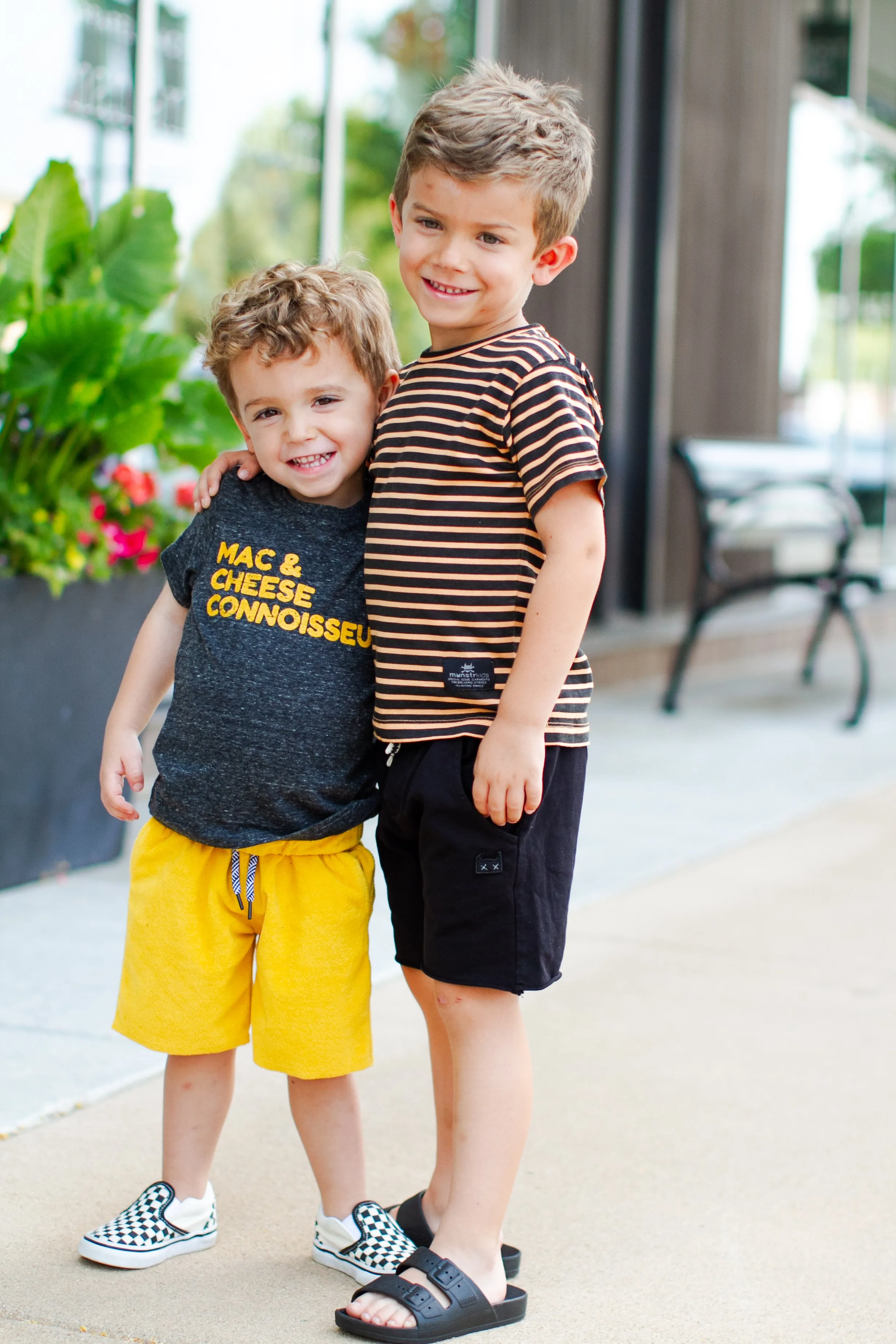 Munster Kids - Starsand Striped Tee in Washed Peach