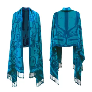 Native Northwest Orca Song Shawl