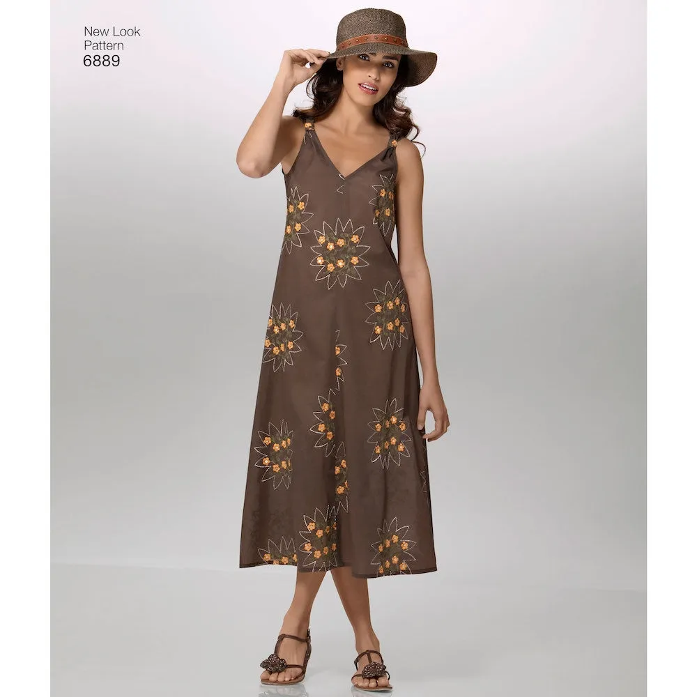 Newlook Pattern 6889 Misses Easy 2-Hour* Pullover Dress