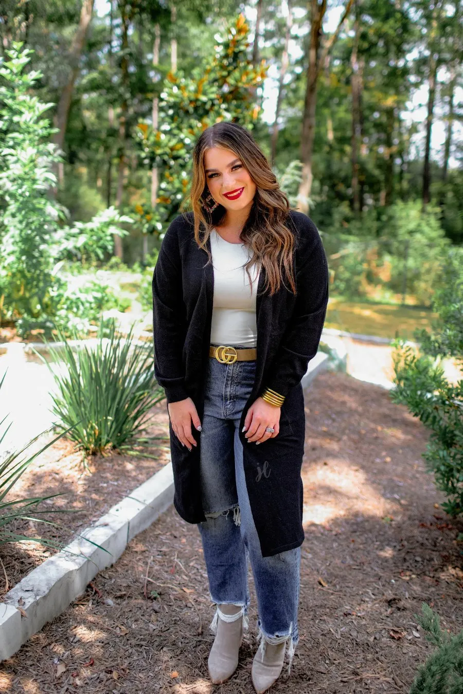 On The Go Cardigan - Black