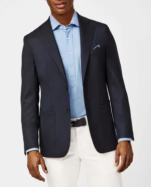 Paulo Oliveira Travel Jacket Midnight Blue Stretch Merino Wool