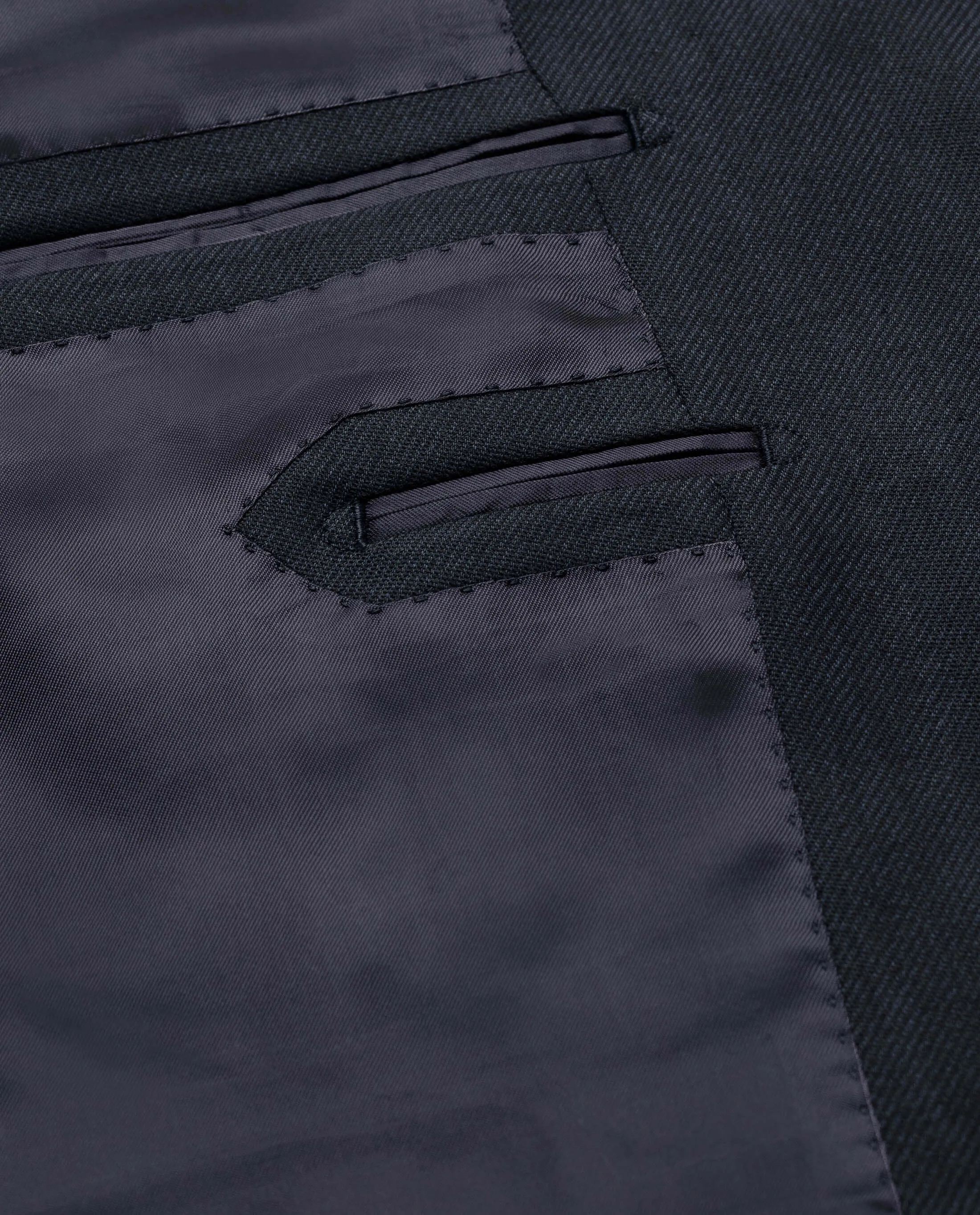 Paulo Oliveira Travel Jacket Midnight Blue Stretch Merino Wool