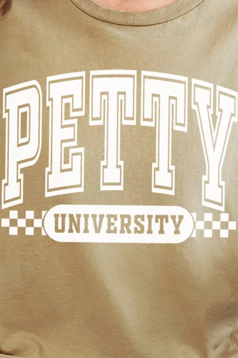 Petty University Short Sleeve Relaxed Fit T-Shirt