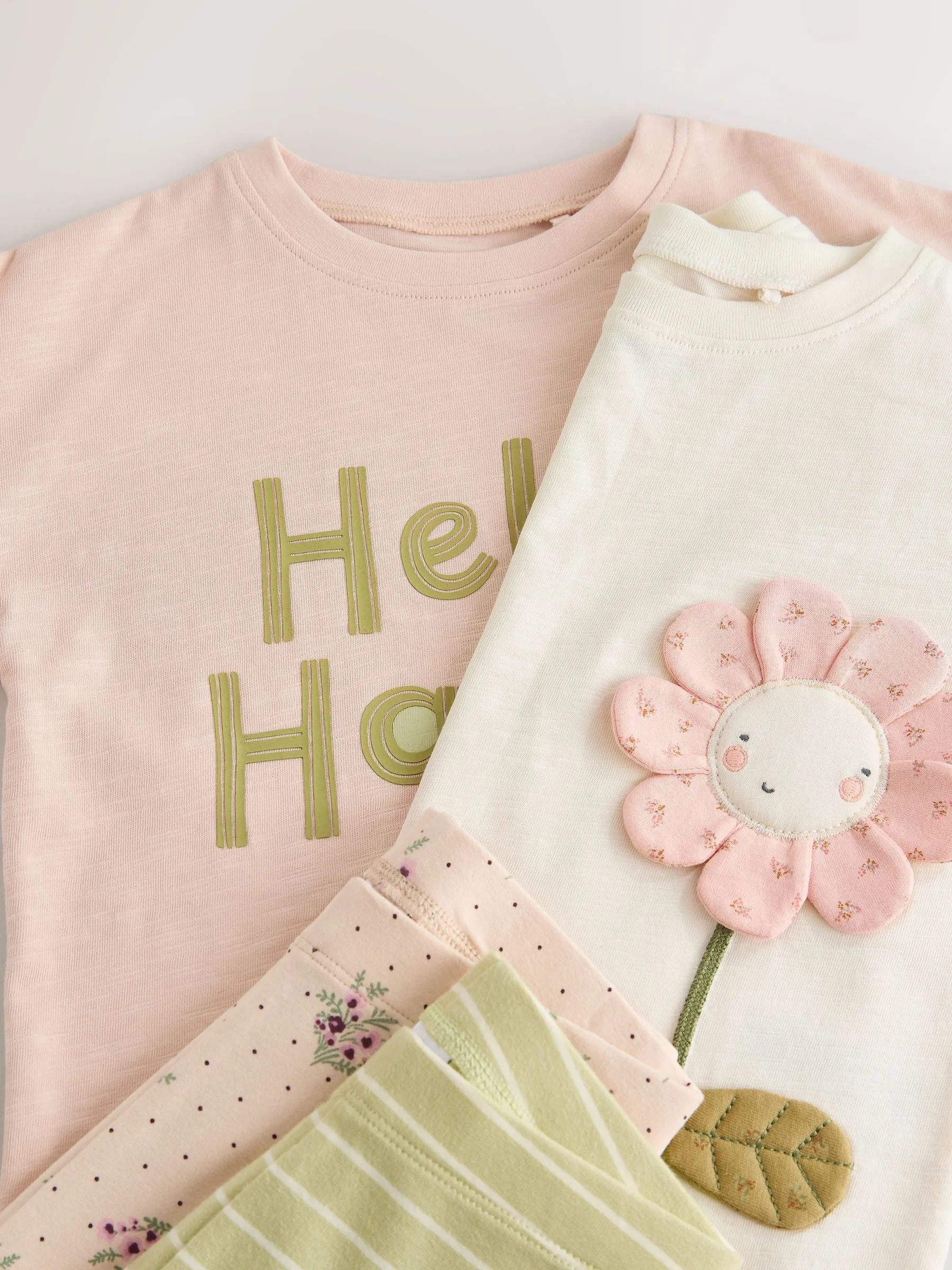 Pink 2 Pack T-Shirt & Leggings Set (3mths-7yrs)