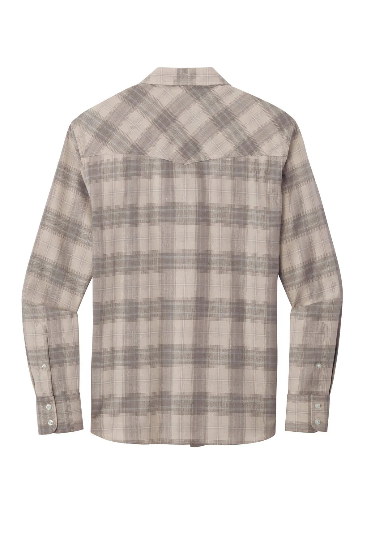 Port Authority Long Sleeve Ombre Plaid Shirt W672