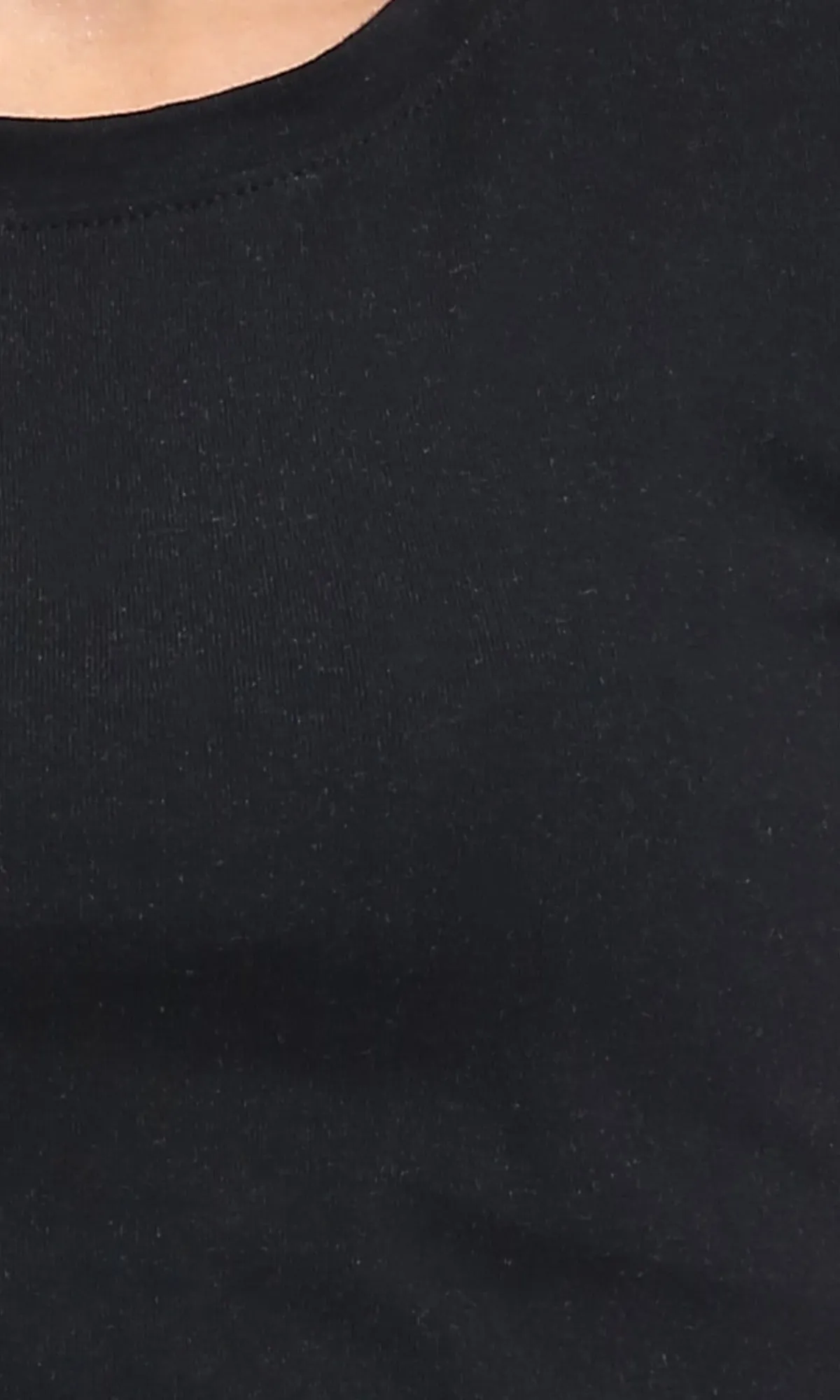 R205860 - Short Sleeves Solid Basic Tee - Black