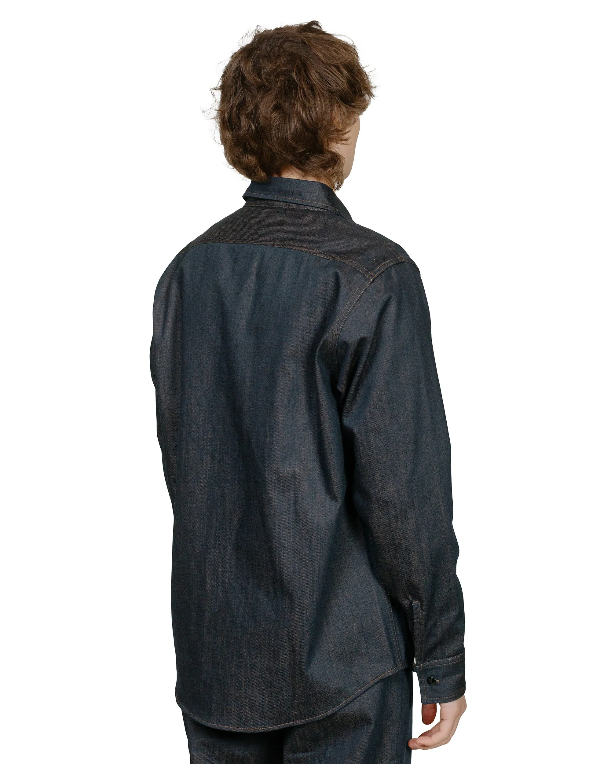 Randy's Garments 1-Pocket Work Shirt Candiani 10oz Printed Denim