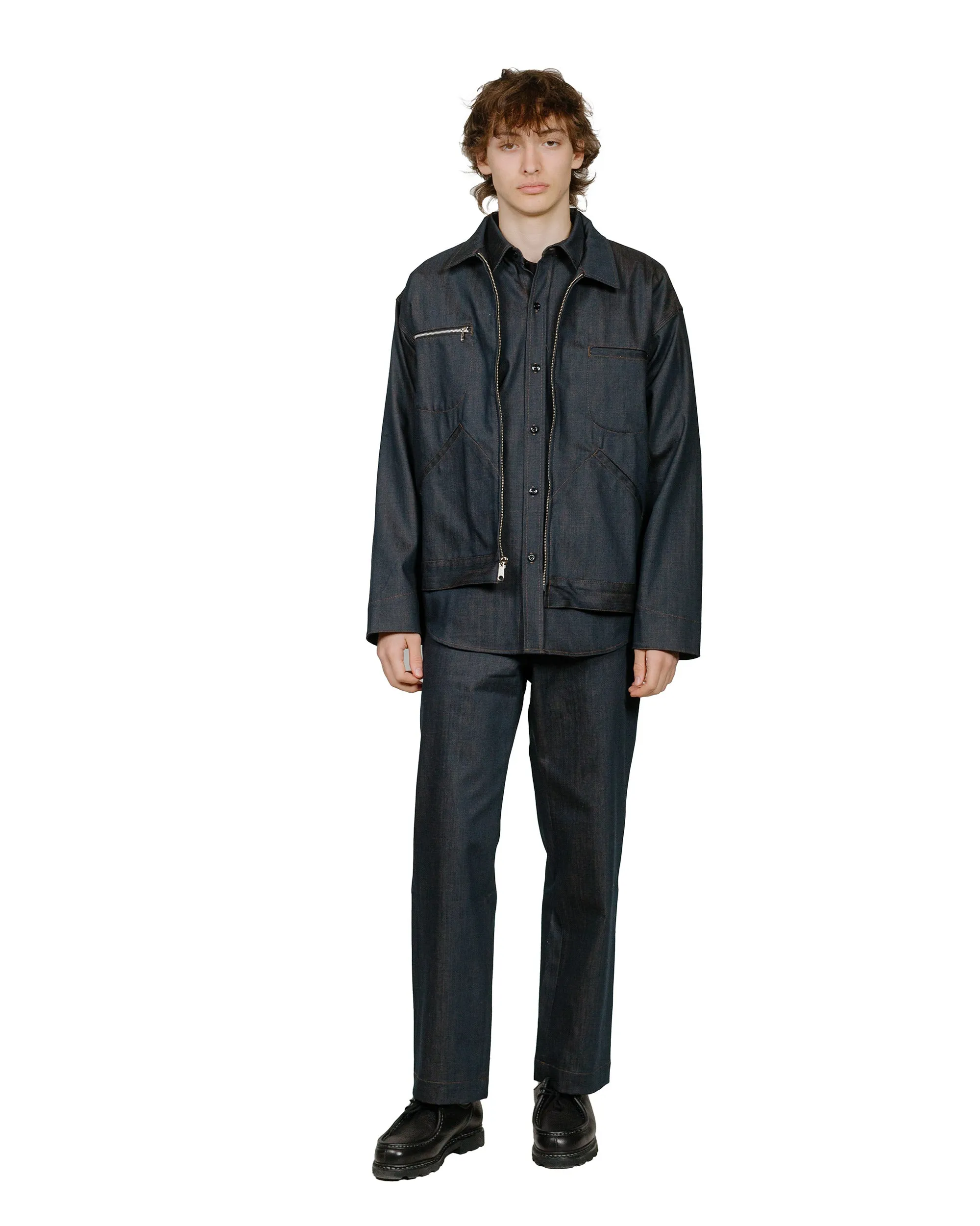 Randy's Garments 1-Pocket Work Shirt Candiani 10oz Printed Denim