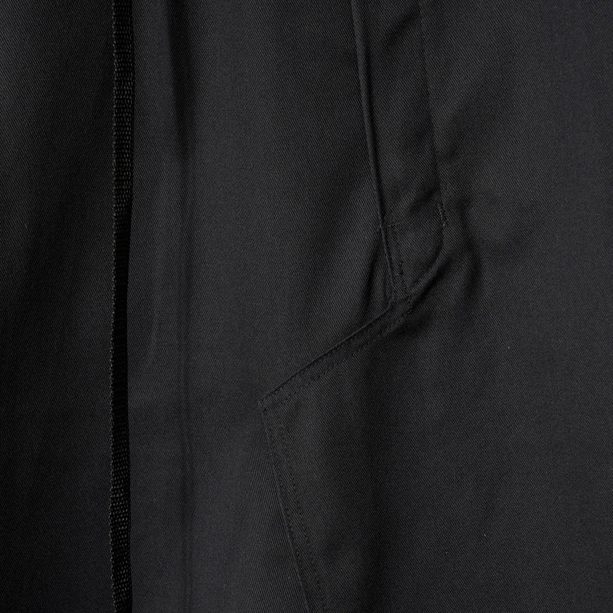 RECONSTRUCTED WORK SKIRT / BLACK