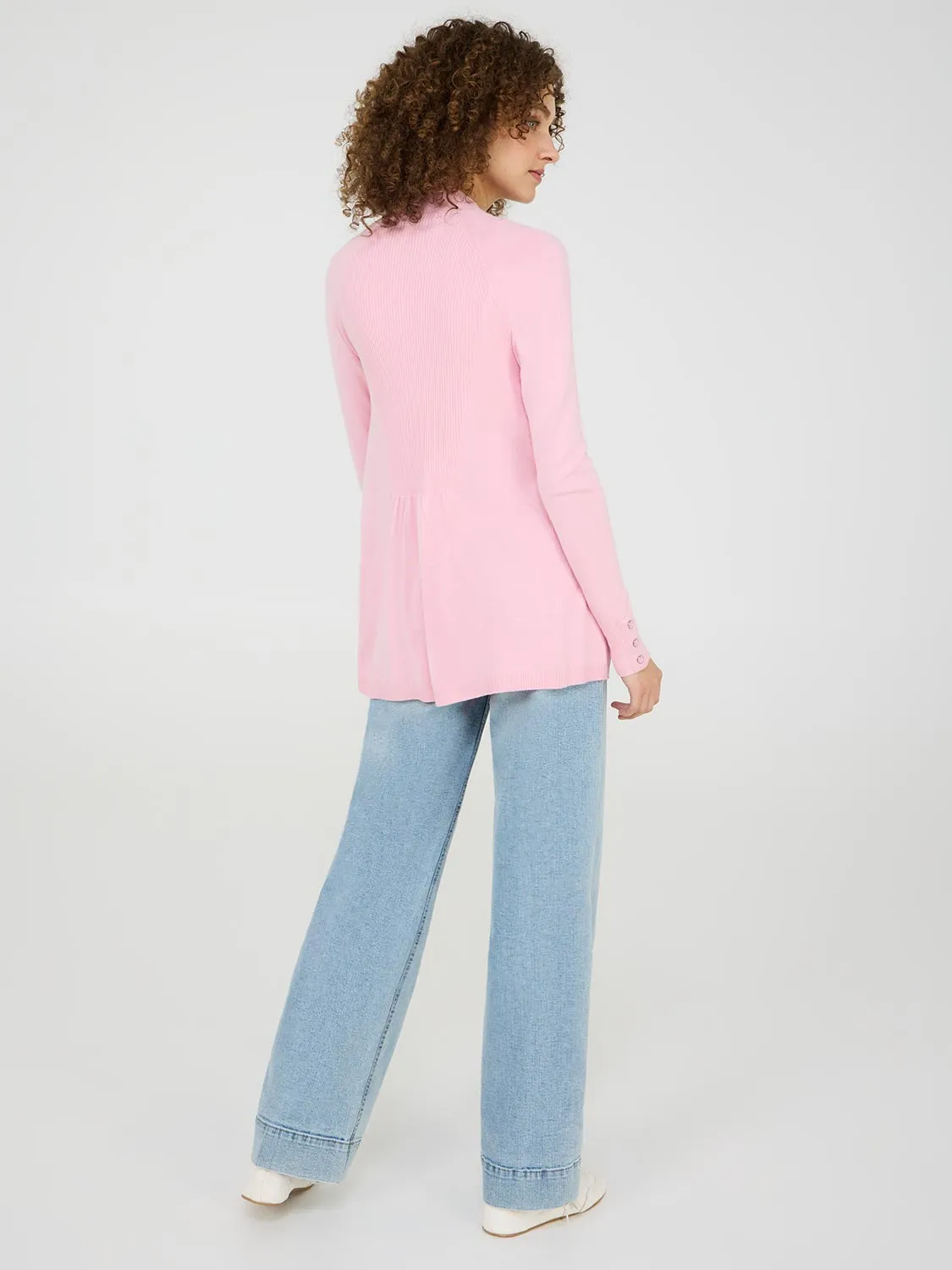 Ribbed Cardigan Duster