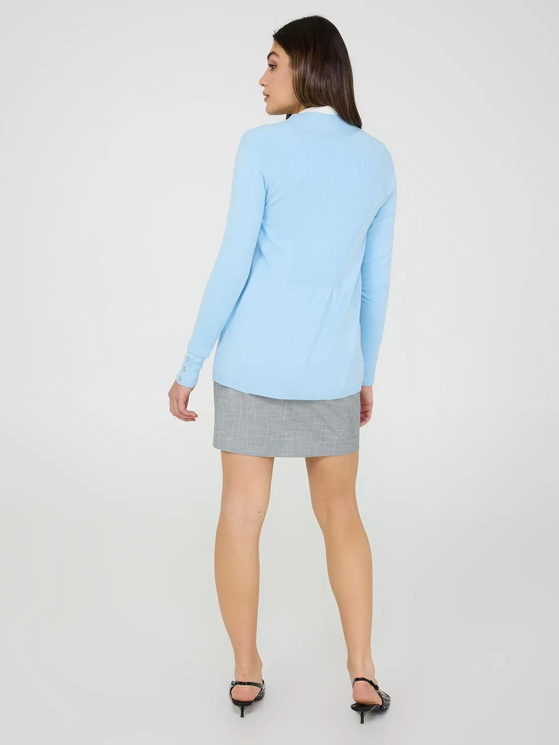 Ribbed Cardigan Duster