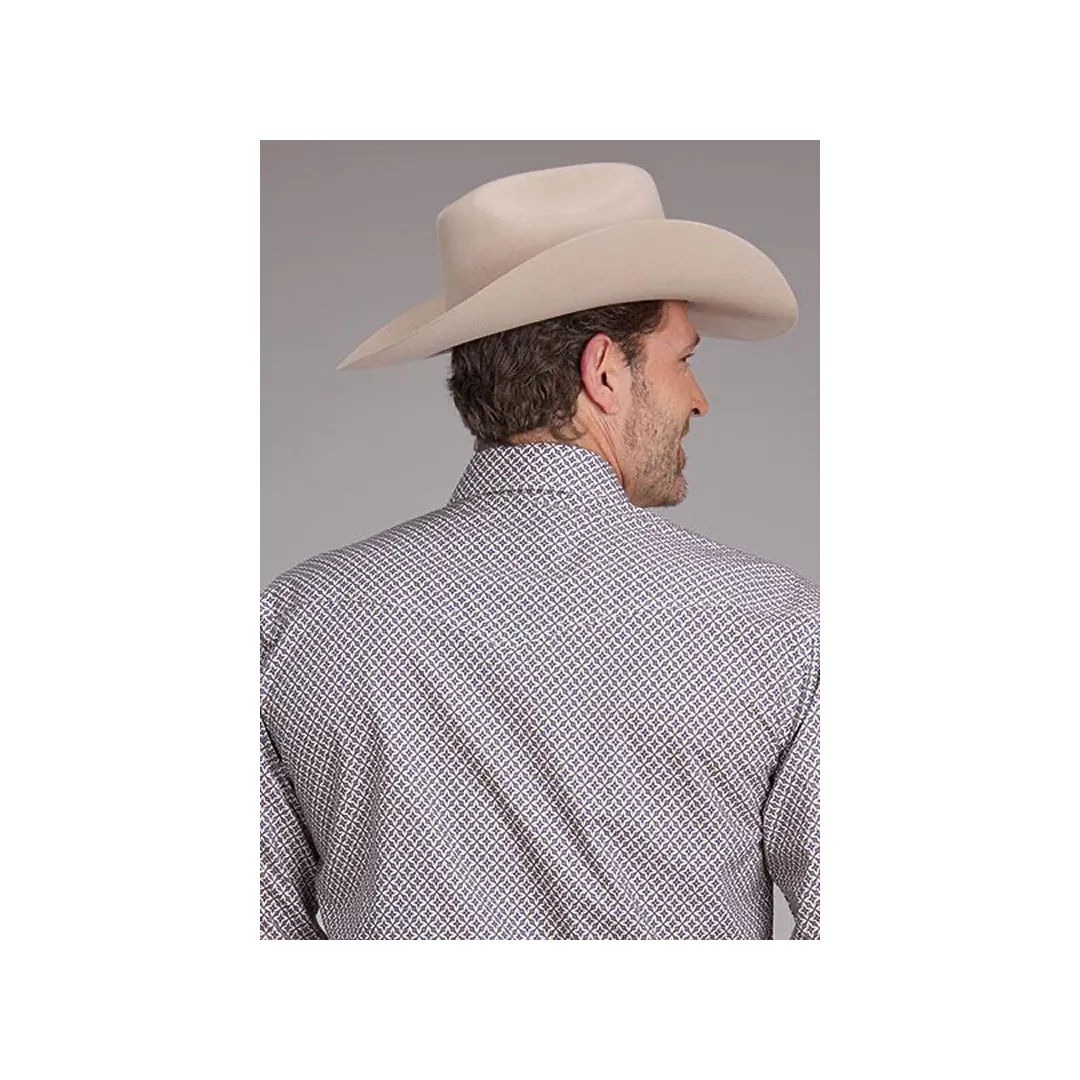 Roper Men's Pinwhell Fouldard Snaps Long Sleeve Western Shirt