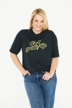 Scamp & Dude x Nicky Newman Navy 'Go Grab Life' Charity Unisex T-Shirt