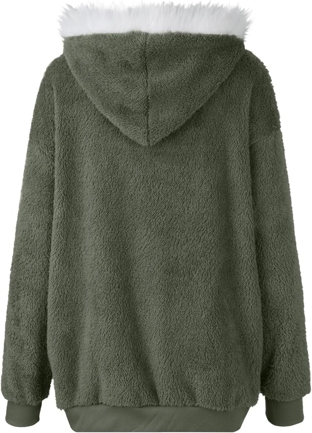 SGASY Women's Fleece Jackets & Coats 2024 Fall Long Sleeve Lightweight Knit Sweater Open Front Cardigans Outwear Coat