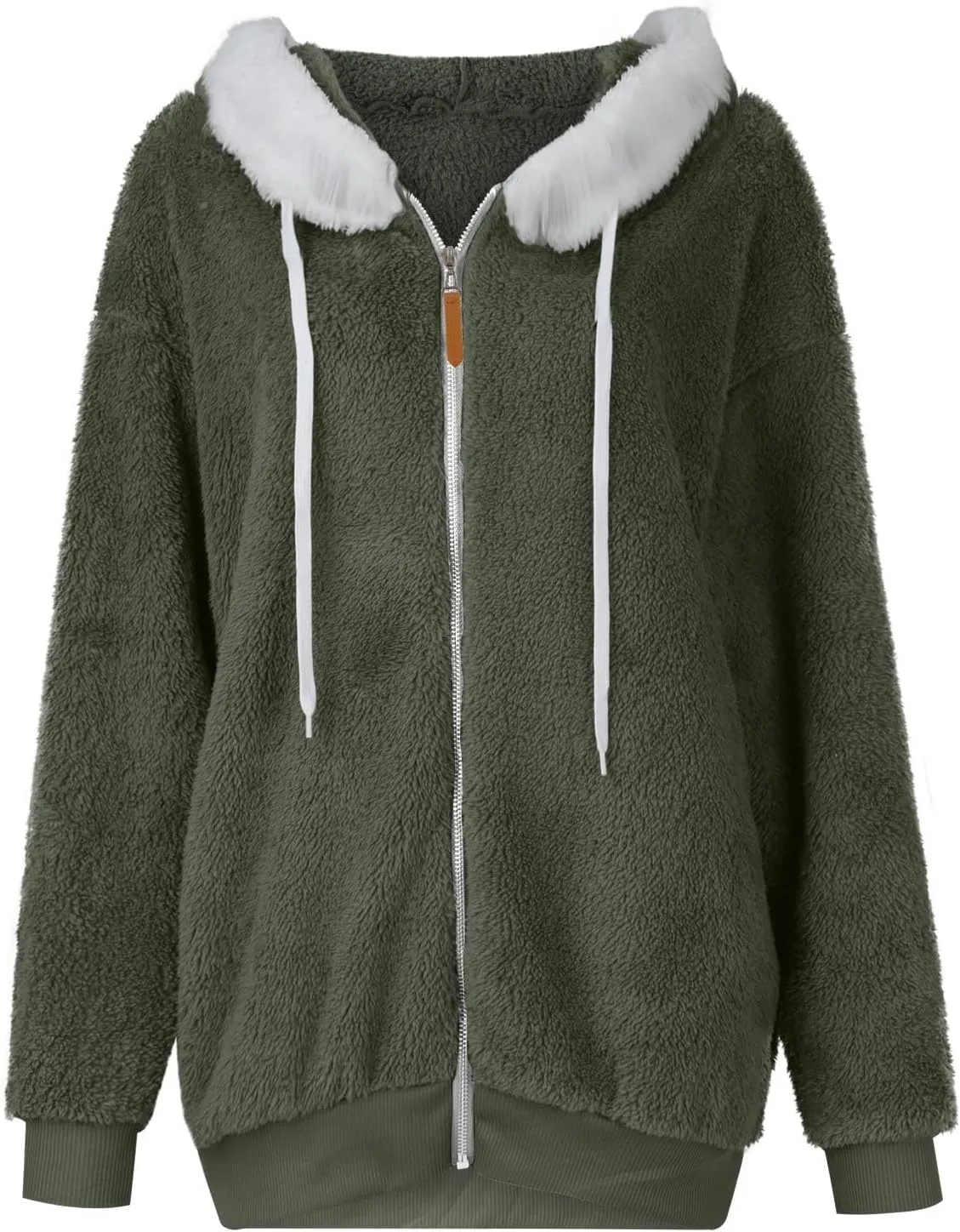 SGASY Women's Fleece Jackets & Coats 2024 Fall Long Sleeve Lightweight Knit Sweater Open Front Cardigans Outwear Coat