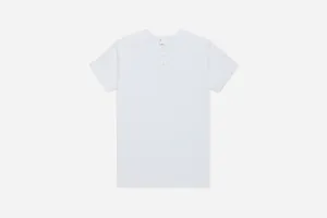 Short Sleeve Henley ~ White