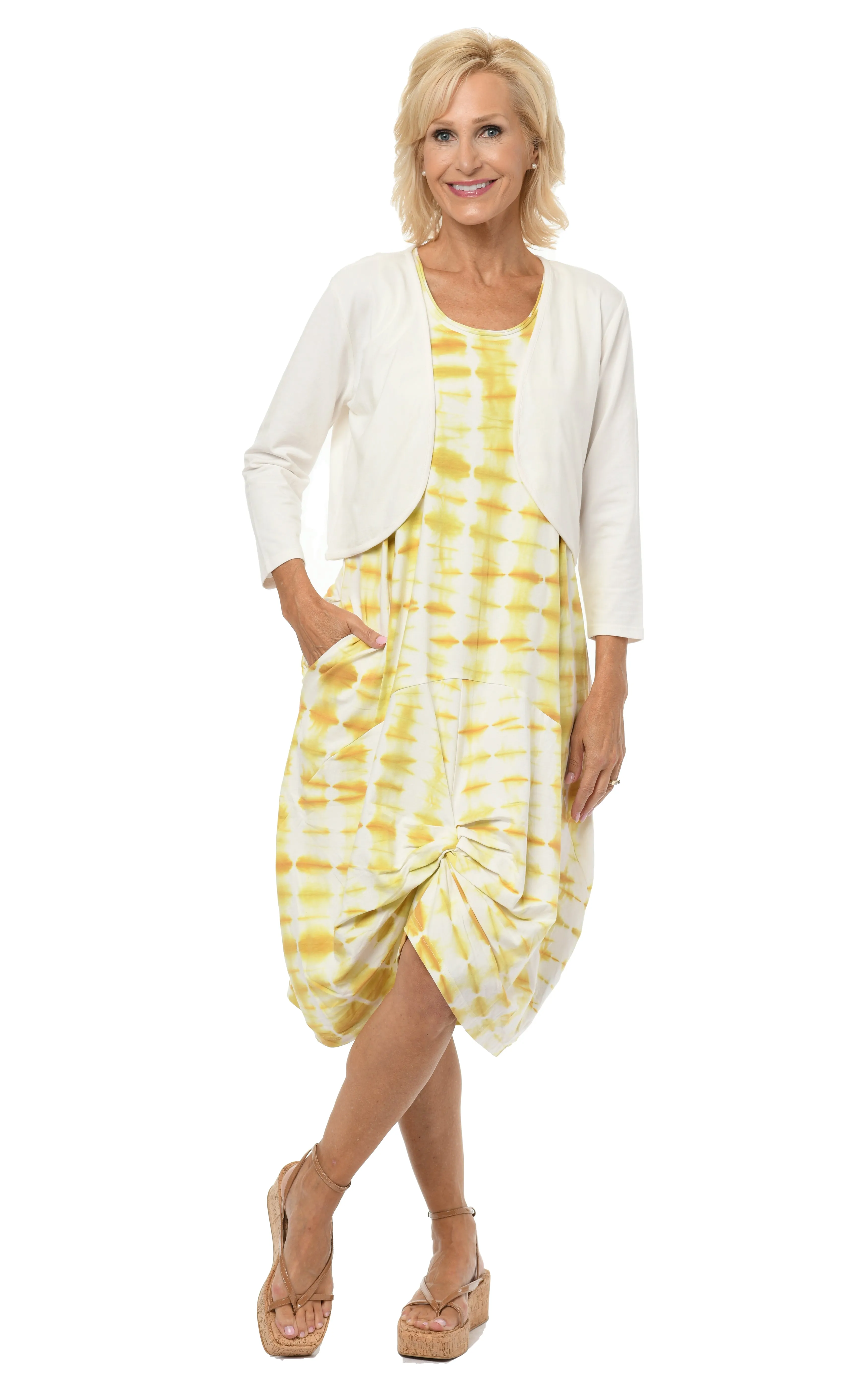 Shrug Womens Jacket Knit in Ivory