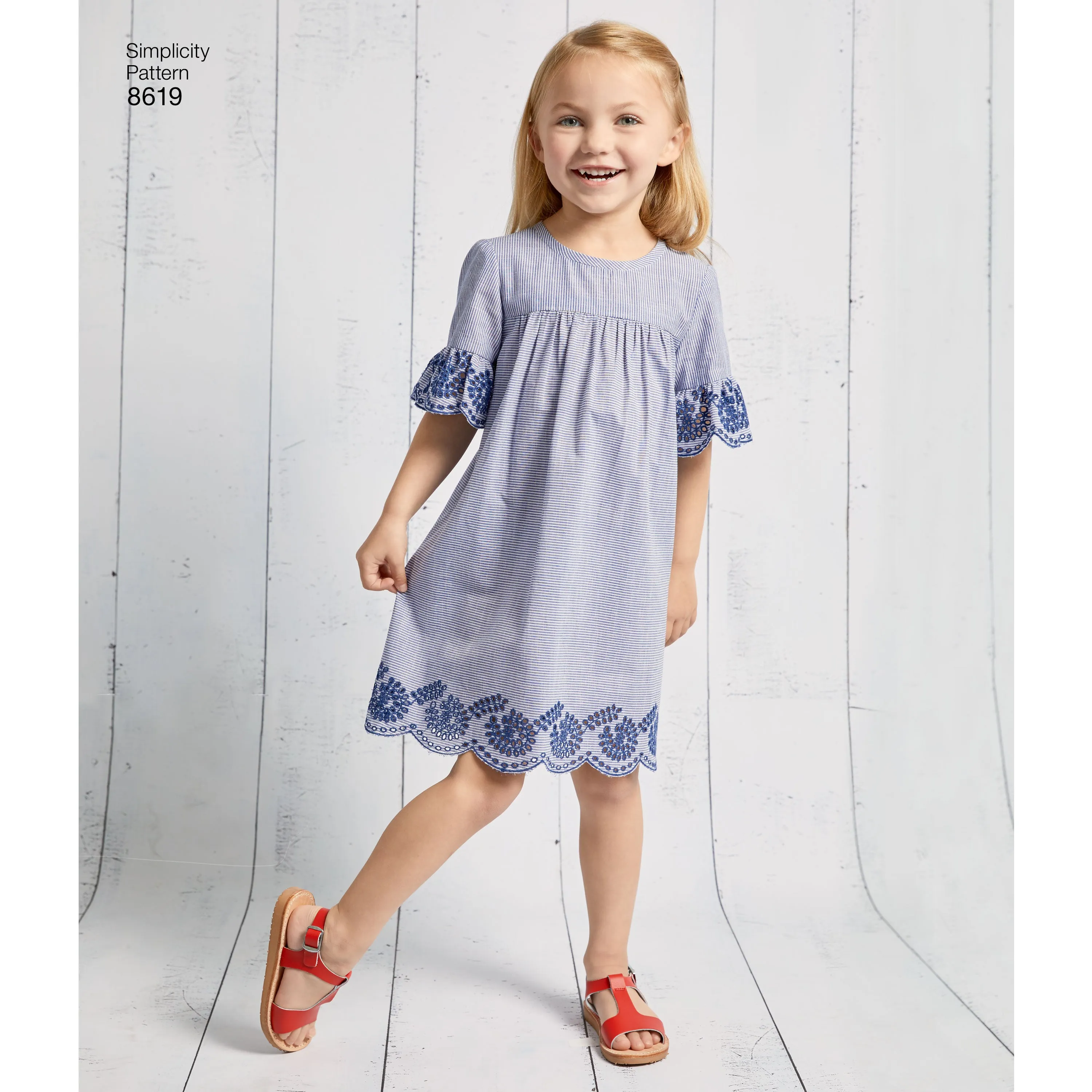 Simplicity Pattern 8619 Child's Easy to Sew Dresses