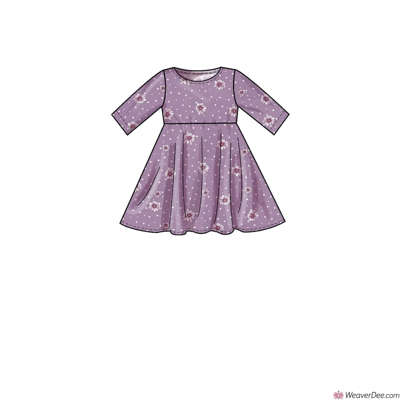 Simplicity Pattern S9322 Children's & Girls' Pullover Dresses