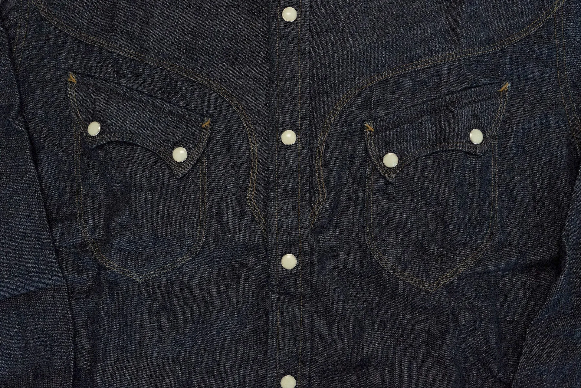 Stevenson Overall Co. 'Cody' 6.5oz Denim Western Shirt (Indigo)