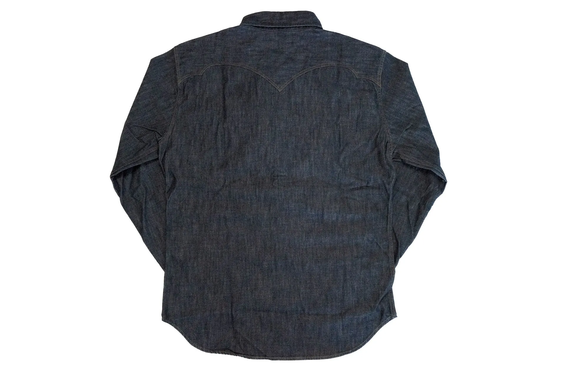 Stevenson Overall Co. 'Cody' 6.5oz Denim Western Shirt (Indigo)
