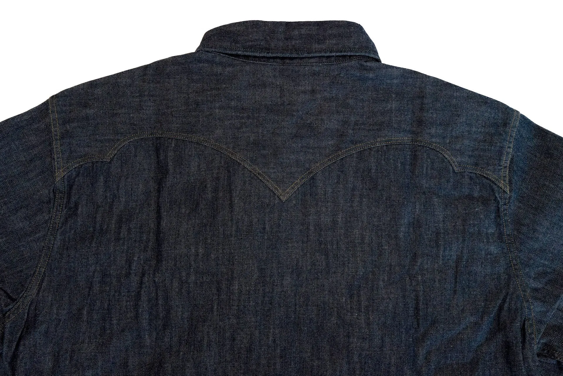 Stevenson Overall Co. 'Cody' 6.5oz Denim Western Shirt (Indigo)