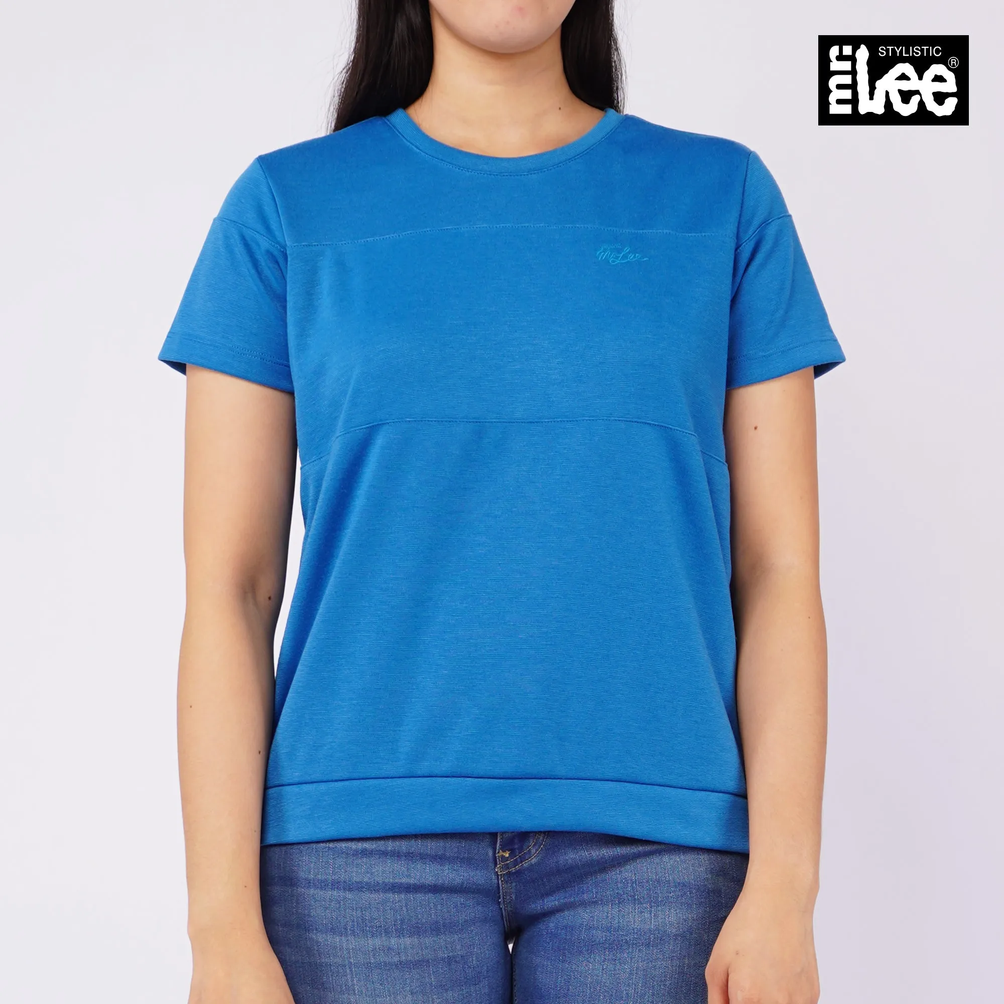 Stylistic Mr. Lee Ladies Basic Tees Relaxed Fit 142158-U (Blue)