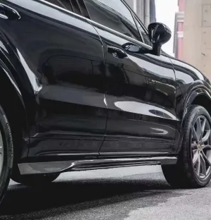 TAKD Carbon Side Skirts for Porsche Cayenne 9Y0 & Cayenne Coupe 9Y3 2018-ON Carbon Fiber