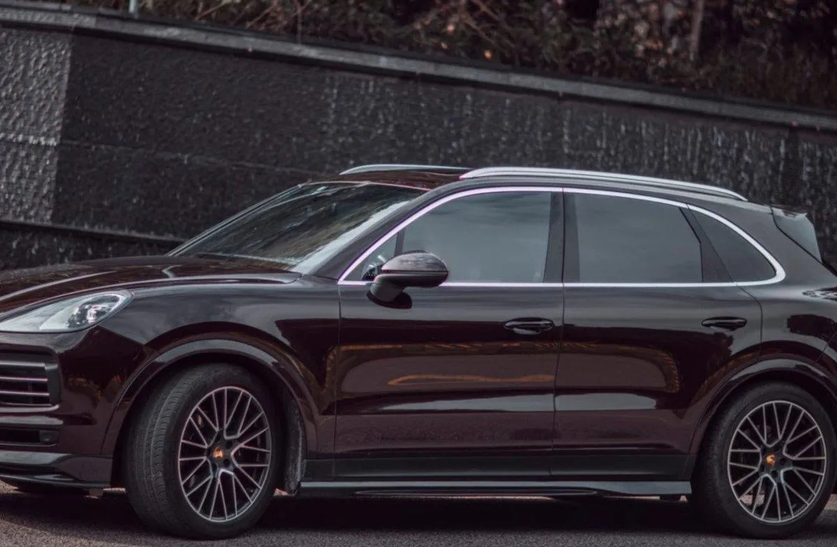 TAKD Carbon Side Skirts for Porsche Cayenne 9Y0 & Cayenne Coupe 9Y3 2018-ON Carbon Fiber