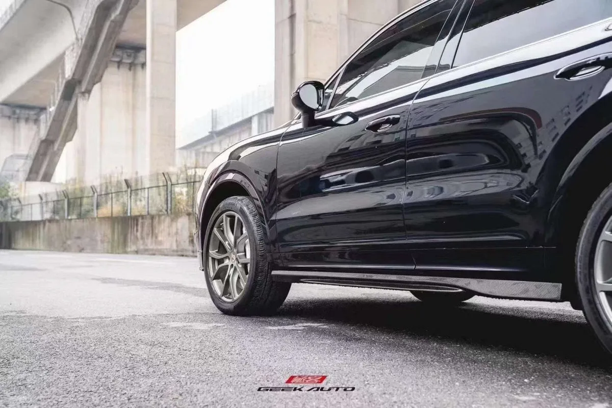 TAKD Carbon Side Skirts for Porsche Cayenne 9Y0 & Cayenne Coupe 9Y3 2018-ON Carbon Fiber