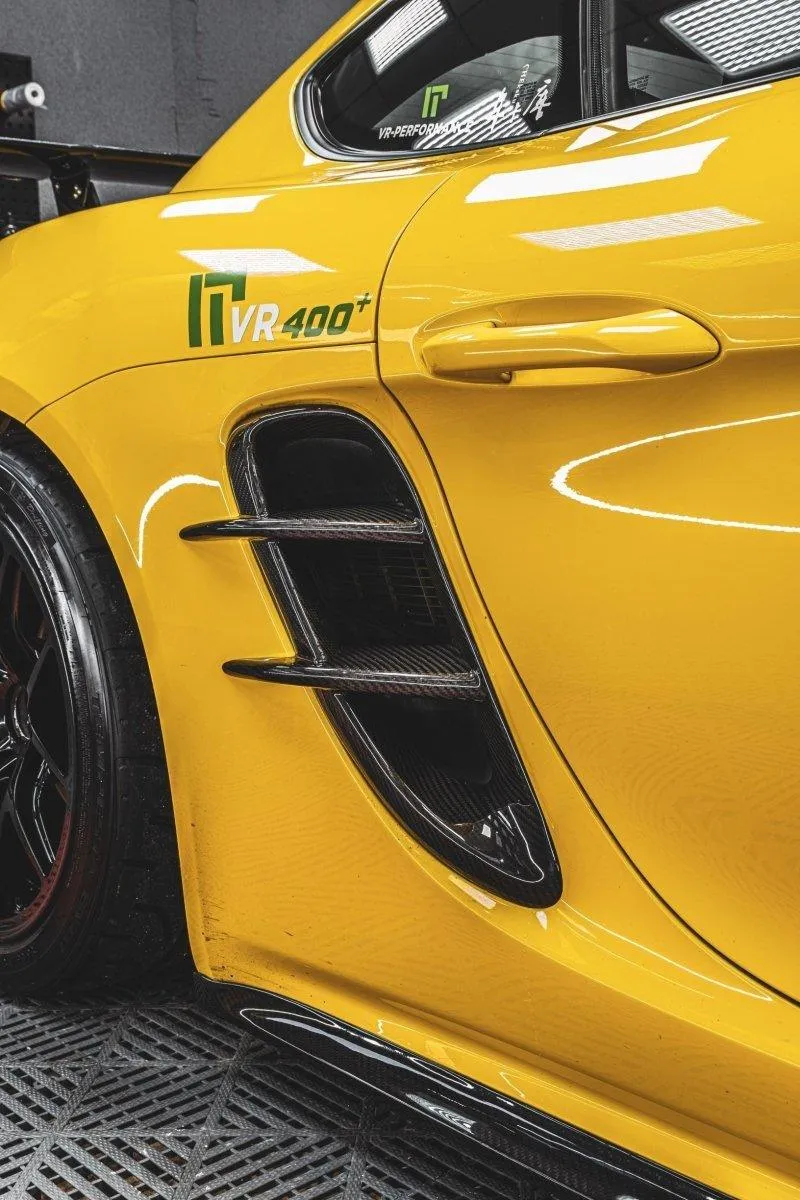 TAKD Side Skirts for Porsche 718 Cayman / Boxster / GTS / GT4 / Spyder Pre-preg Carbon Fiber