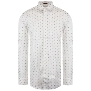 Ted Baker Area Mens White Geometric Print Shirt