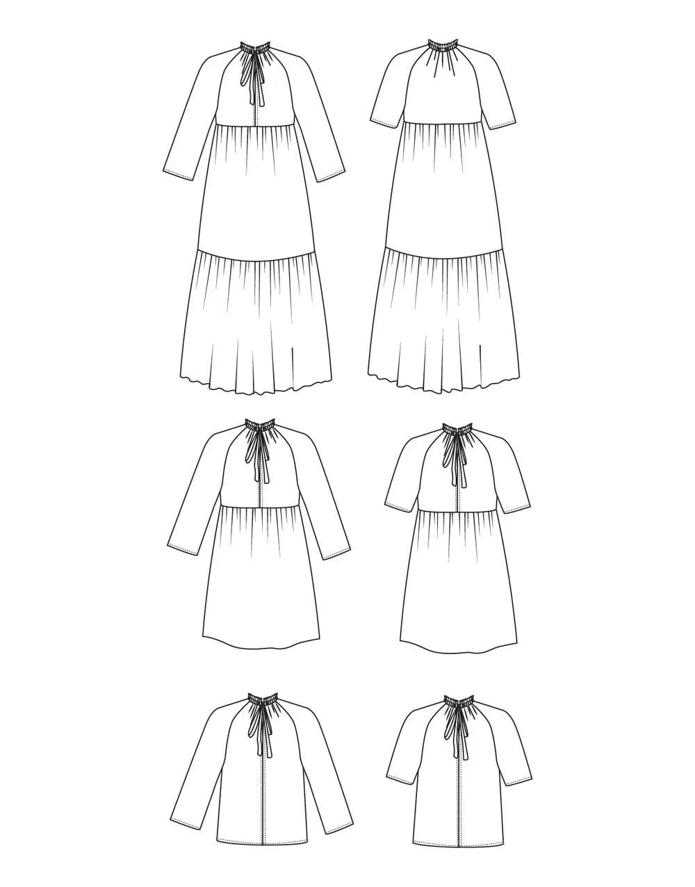 The Wilder Gown, Buffet Dress Sewing Pattern, Friday Pattern Co