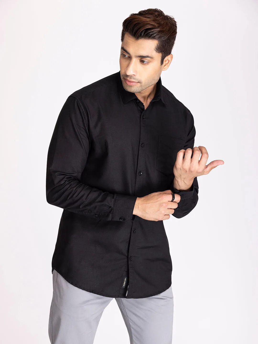 TWILL SHIRT - BLACK