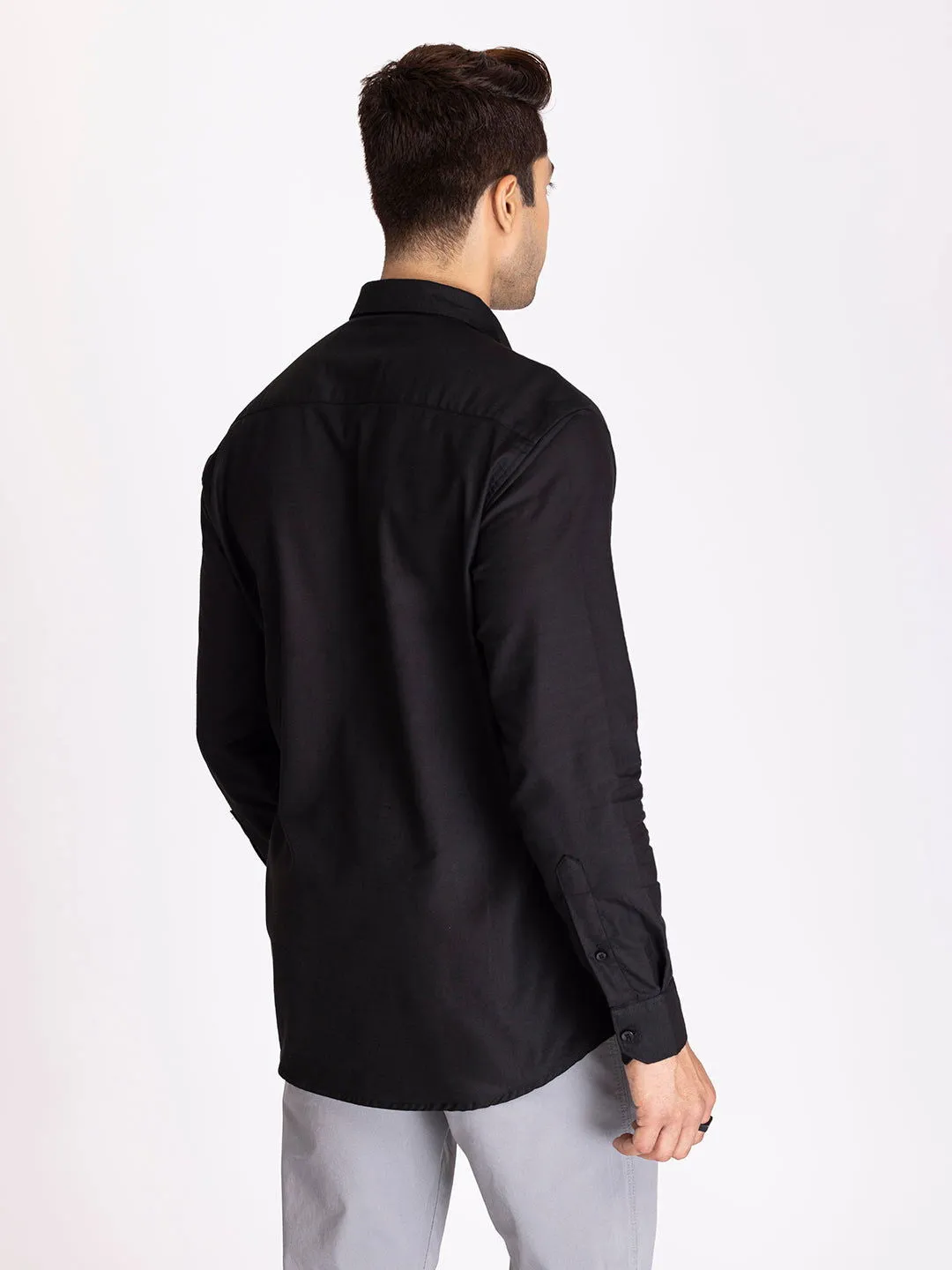 TWILL SHIRT - BLACK