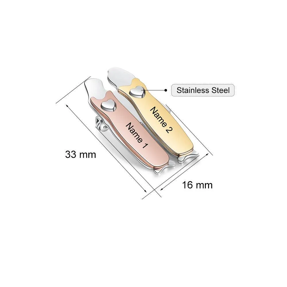 Twin Custom Engraved Pin- Casual Accessory for Women