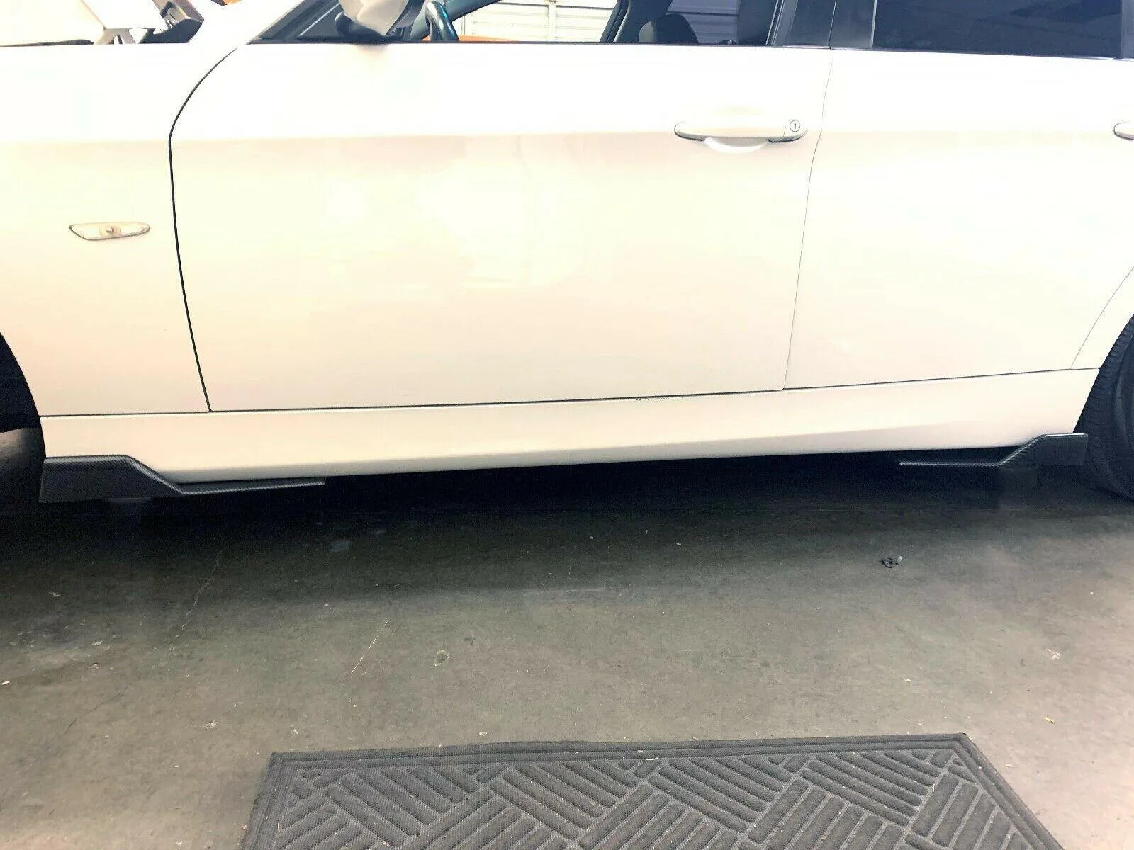 Universal Bottom Line Side Skirts Body Kit 45cm/ 17.7" (Carbon Fiber Print, 2 pcs)
