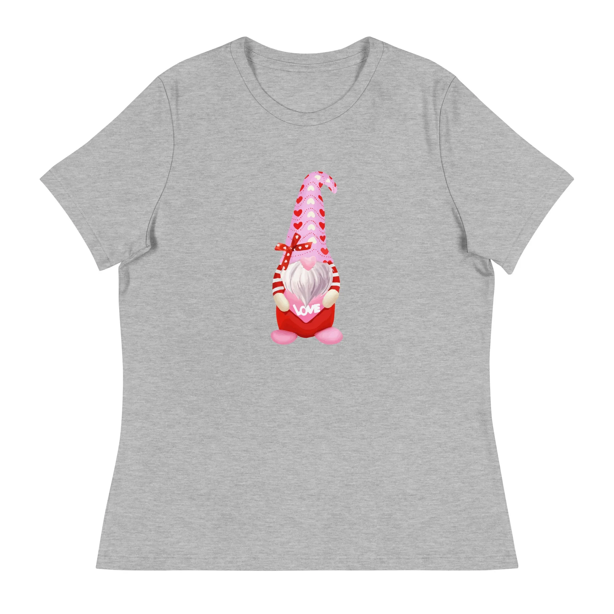 Valentine Gnome Women's Relaxed T-Shirt