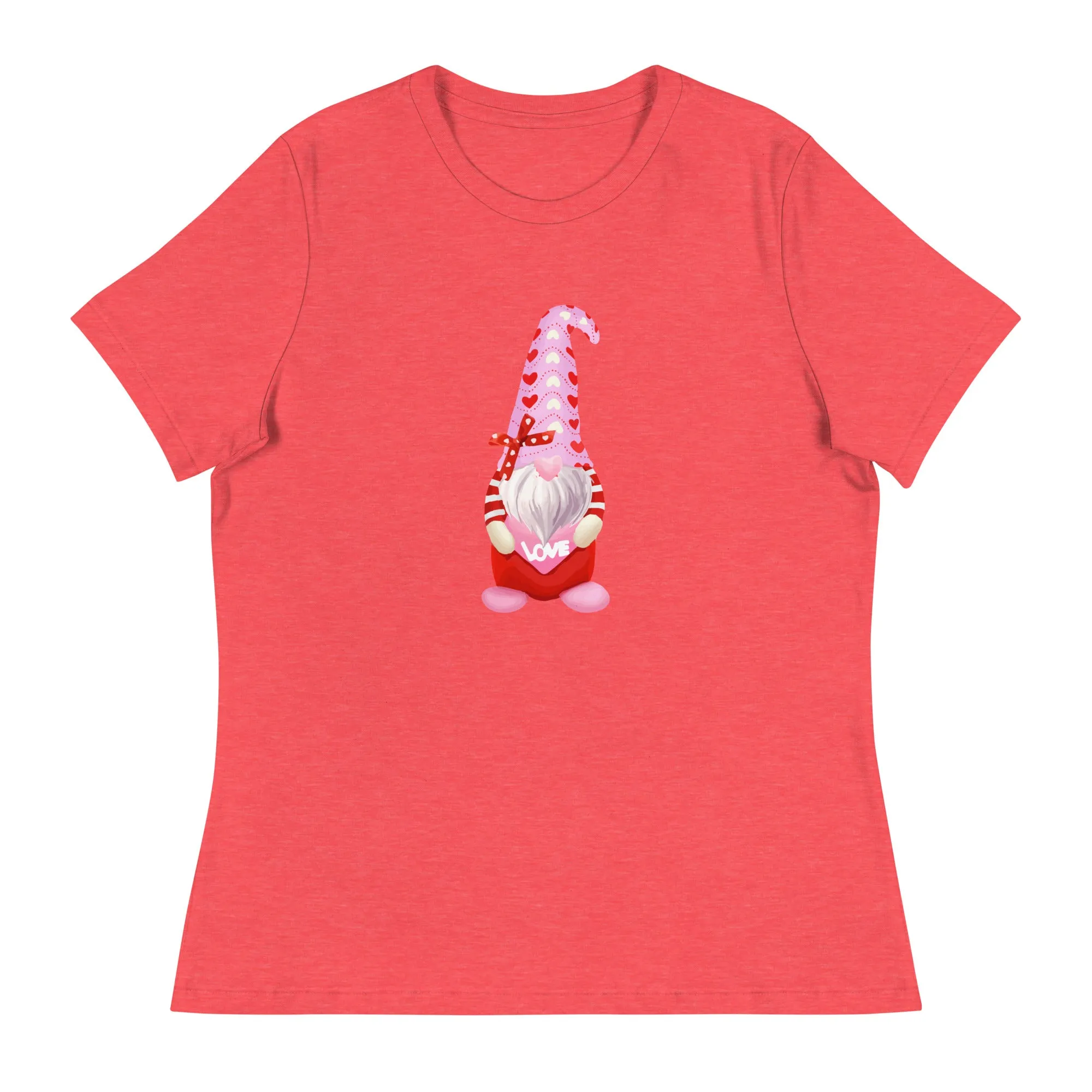 Valentine Gnome Women's Relaxed T-Shirt